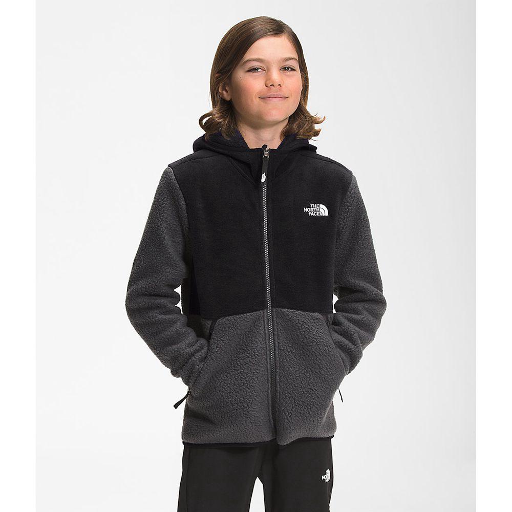The North Face Forrest Full Zip Hooded Αγόρια Μπουφάν Fleece Full Zip - Γκρι (NZXQ95381)